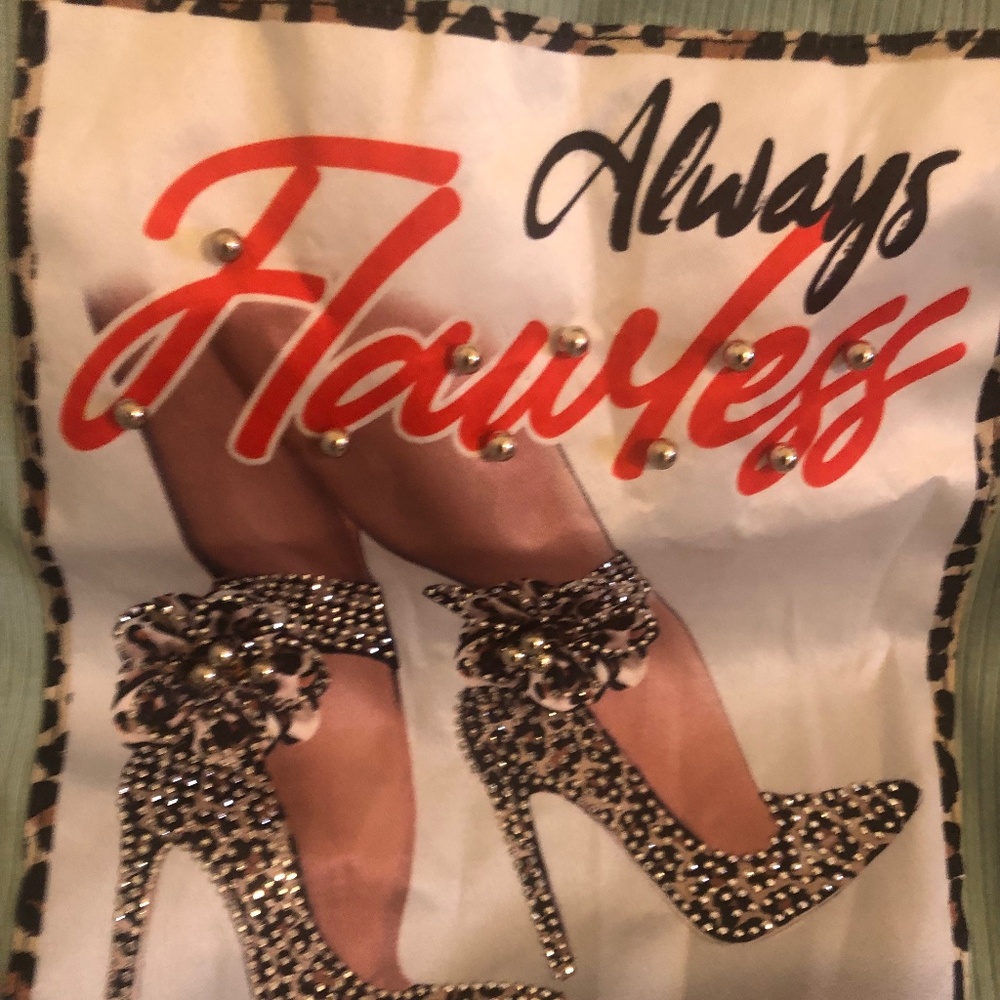 Flawless Top for women with Shiny Rhinestone Pump Heels on front image